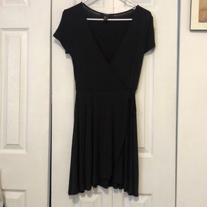 Forever 21 Black Wrap Dress